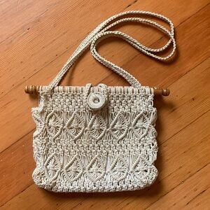 Vintage Bugatti Macramé Hand Bag